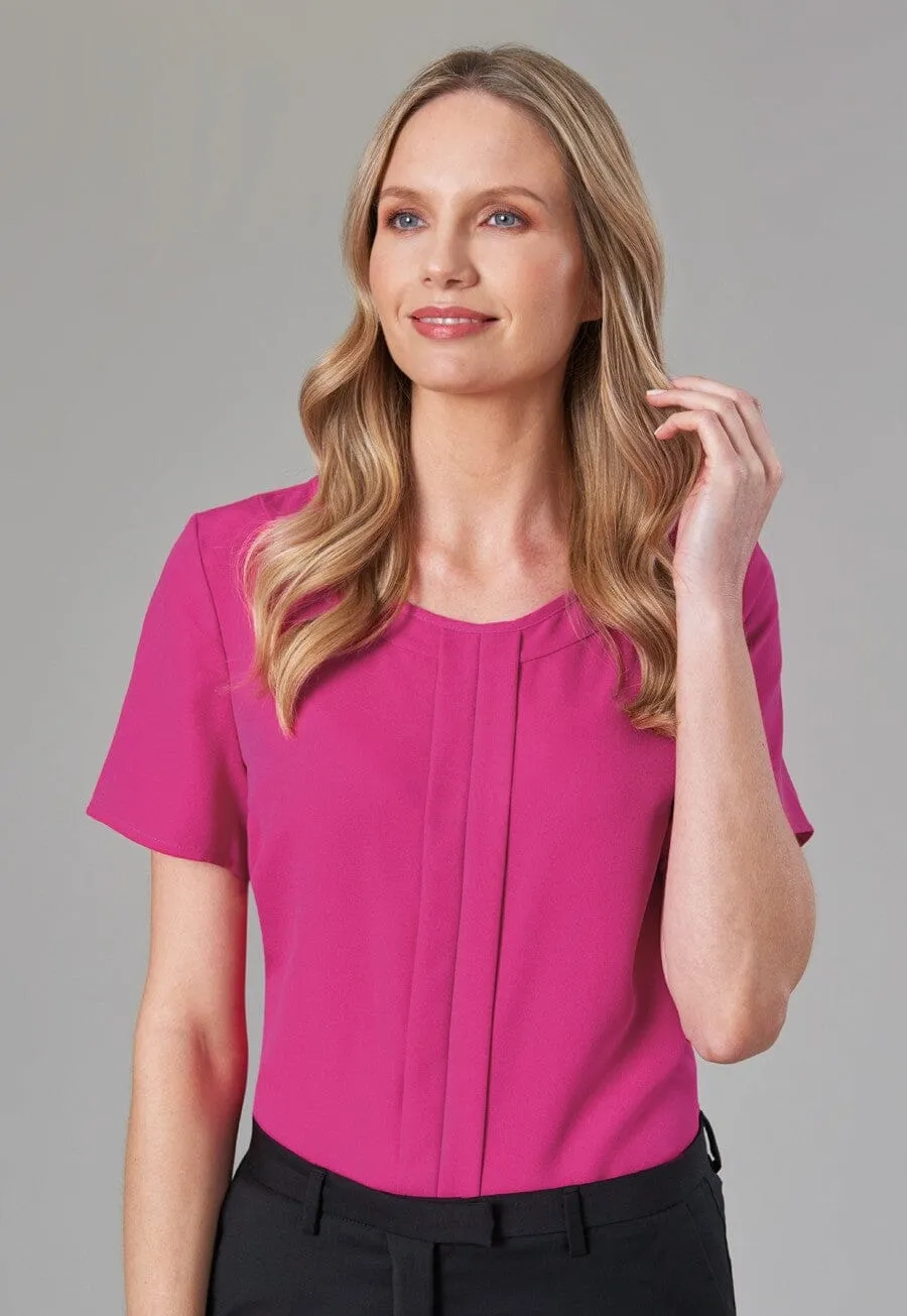 2280 - Verona Plain Crepe de Chine Blouse