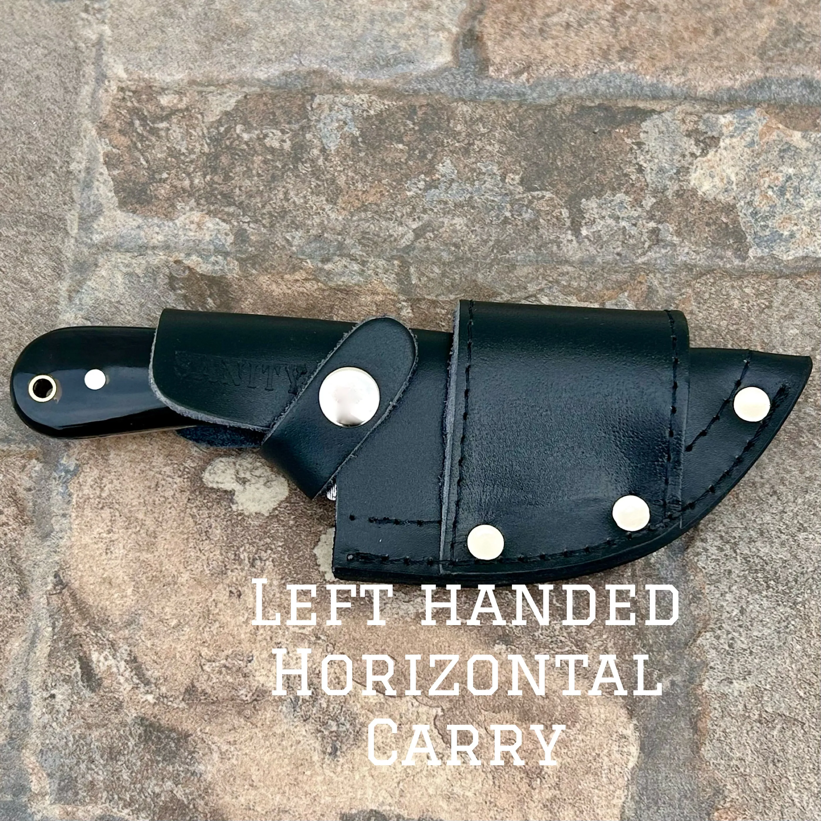 7” Jesse James - Buffalo Horn - D2 Steel - Horizontal & Vertical Carry - JJ002