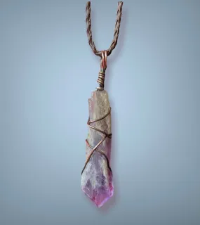 Amethyst Wire Wrapped Pendant