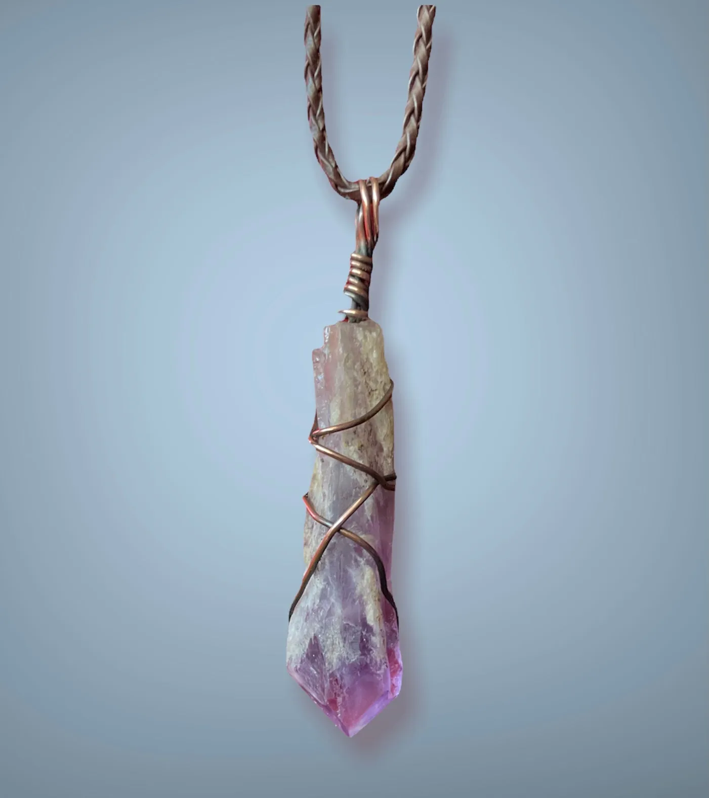 Amethyst Wire Wrapped Pendant