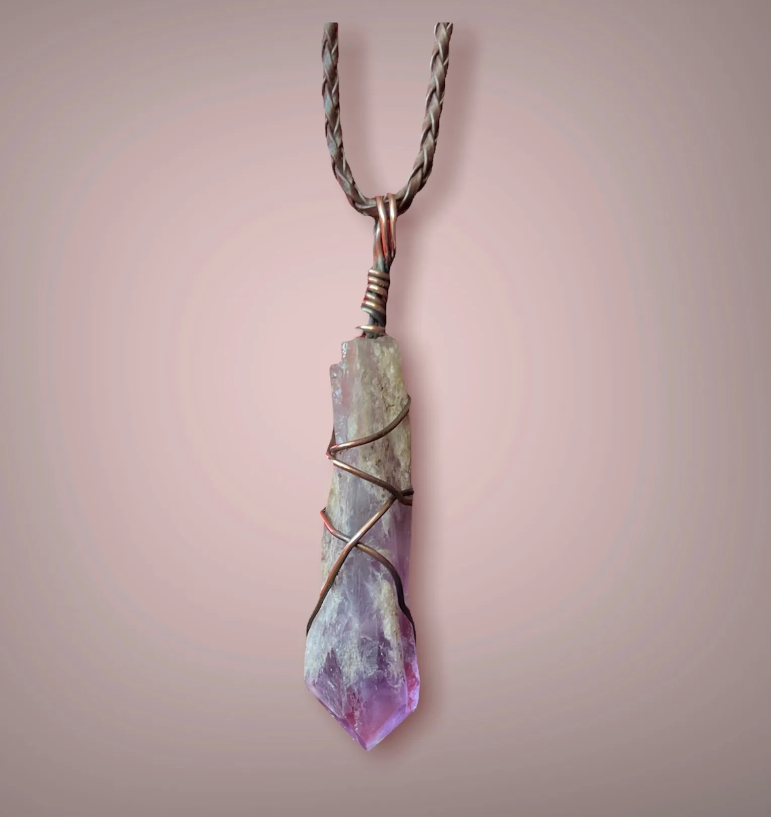 Amethyst Wire Wrapped Pendant