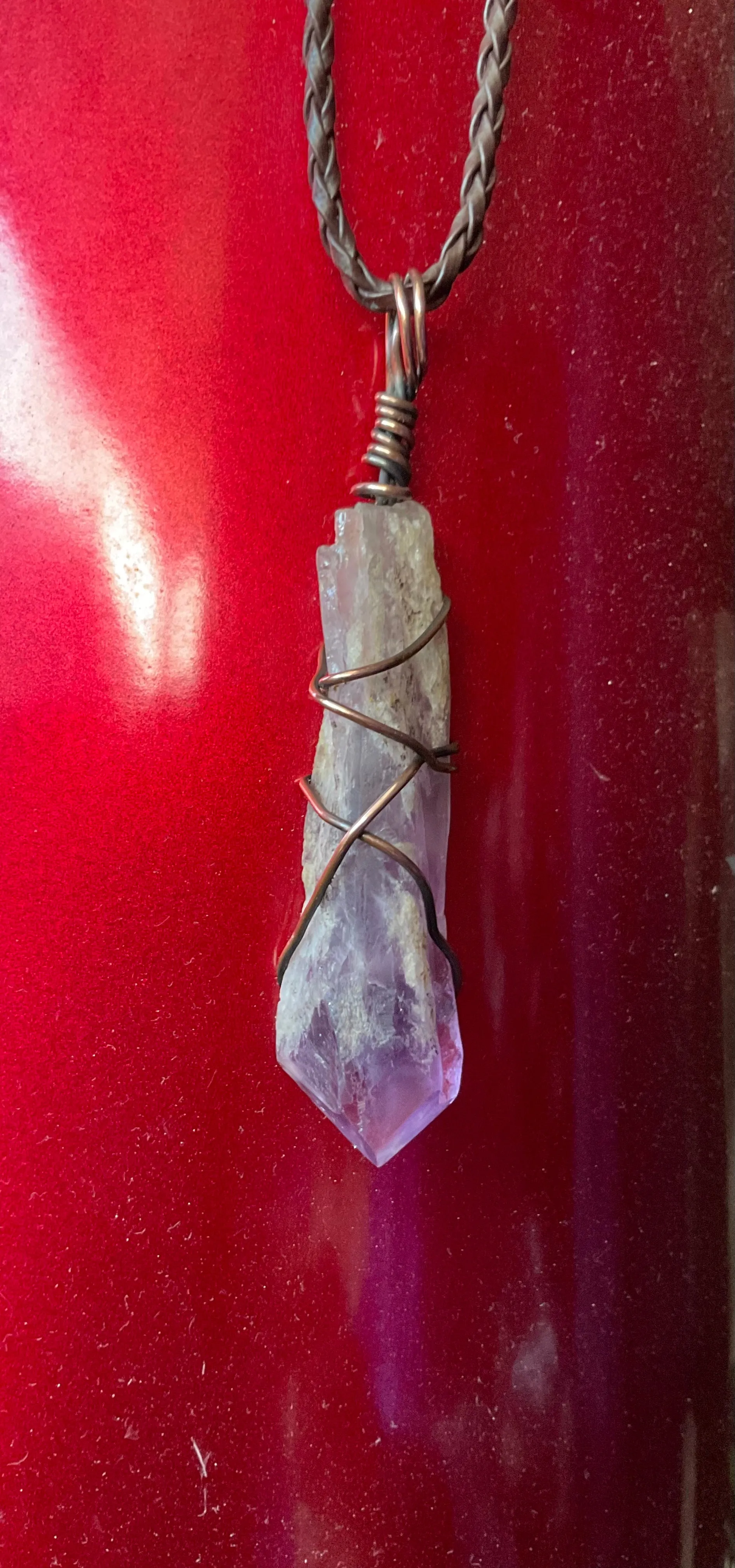 Amethyst Wire Wrapped Pendant