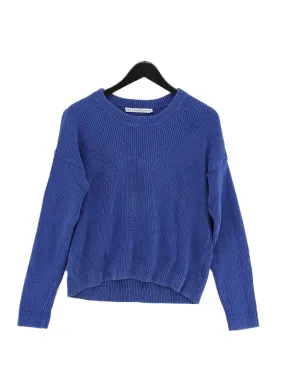 & Other Stories Men's Jumper M Blue 100% Cotton