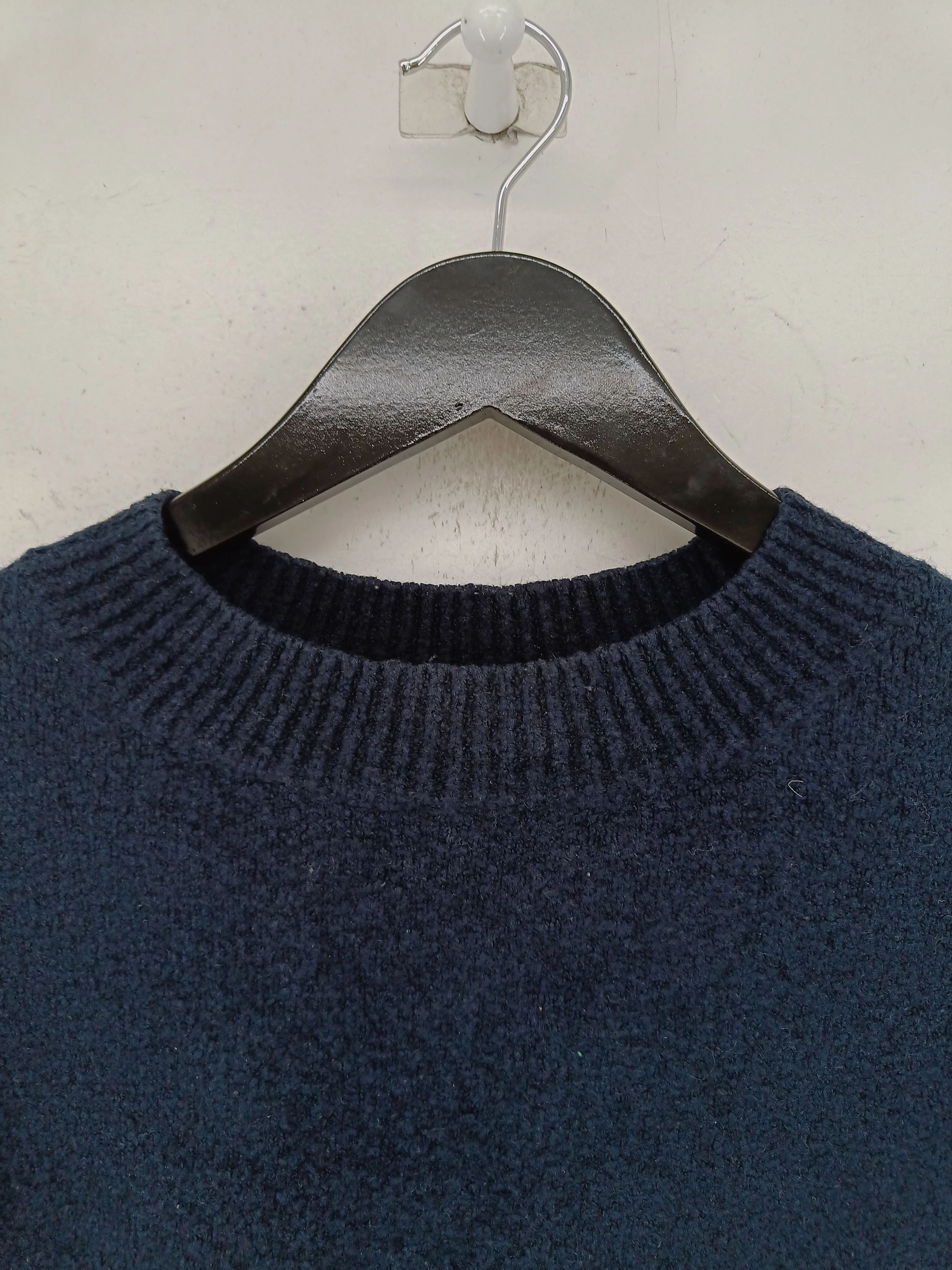 & Other Stories Men's Jumper S Blue Cotton with Acrylic, Cashmere, Polyamide