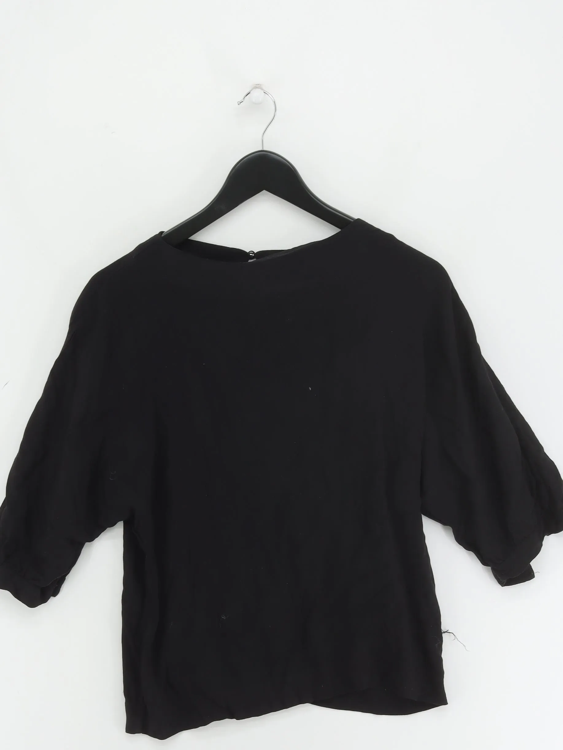 & Other Stories Women's Blouse UK 6 Black 100% Viscose