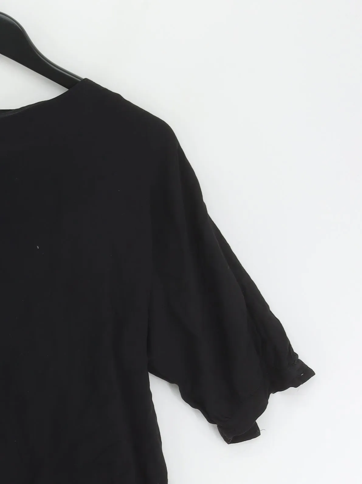 & Other Stories Women's Blouse UK 6 Black 100% Viscose