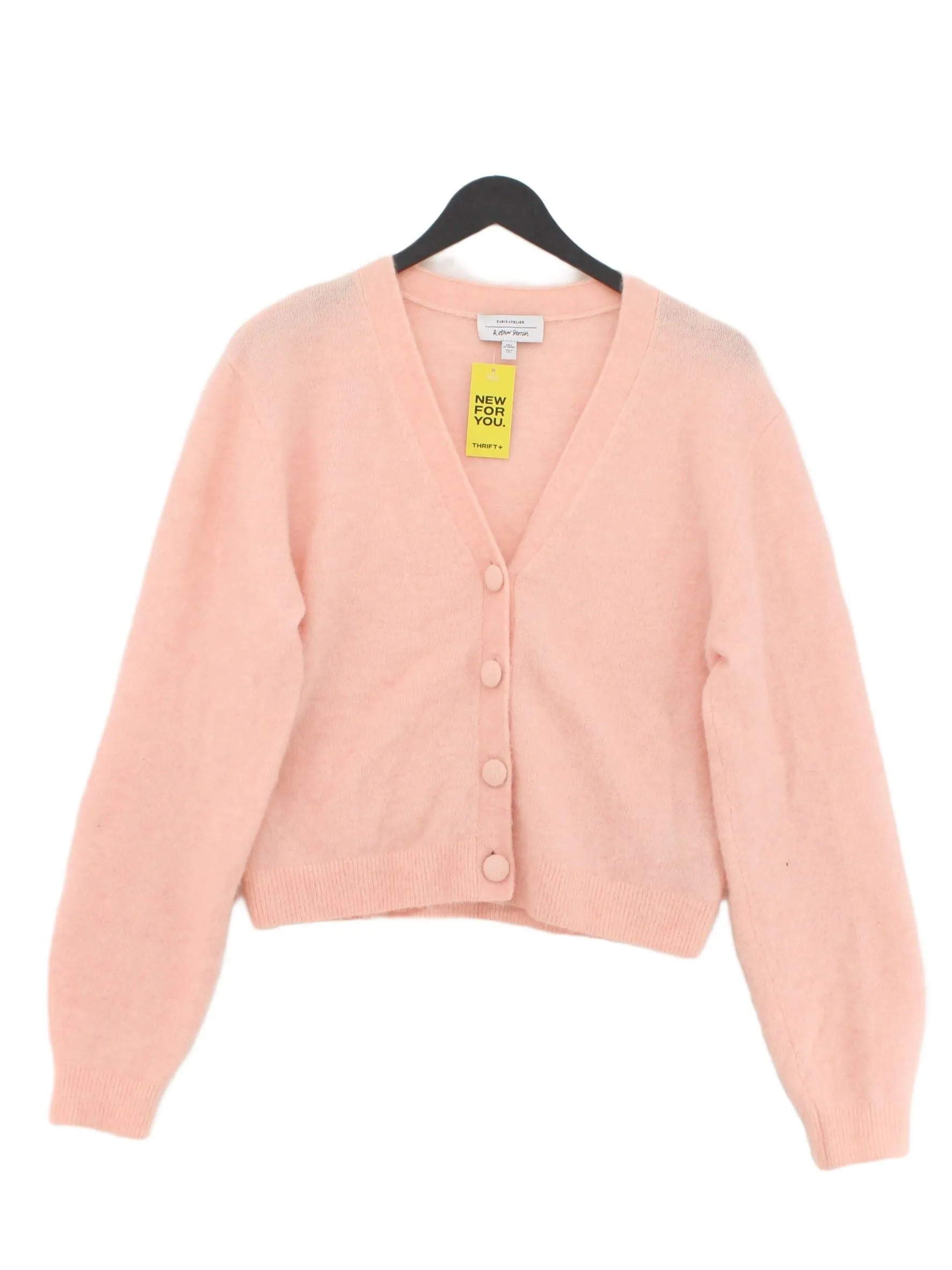 & Other Stories Women's Cardigan S Pink Polyamide with Elastane, Other, Wool