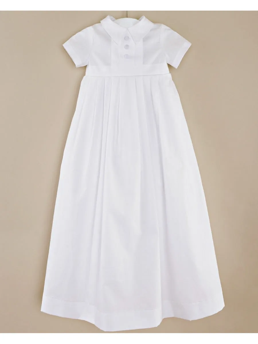 Baby Boys White Caleb Christening Gown Newborn-24M