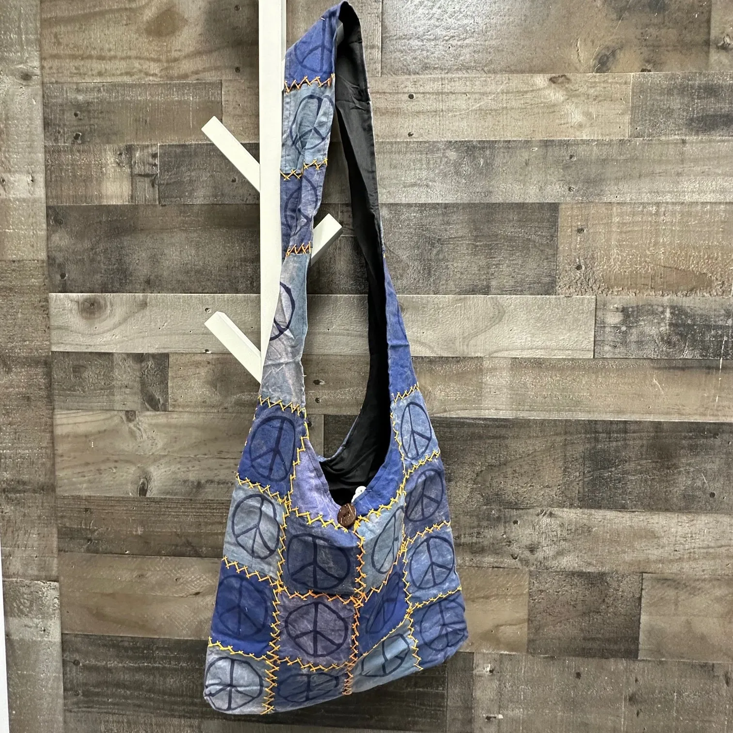 Bag - Peace Patchwork -should Blue