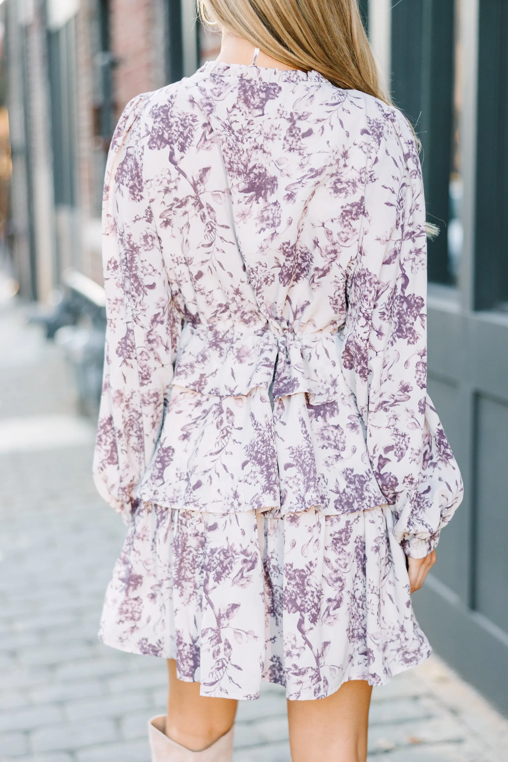 Believe In Me Ivory White Floral Dress