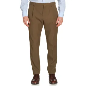 BERLUTI Paris Brown Twill Virgin Wool Blend Slim Fit Chino Pants EU 50 NEW US 34