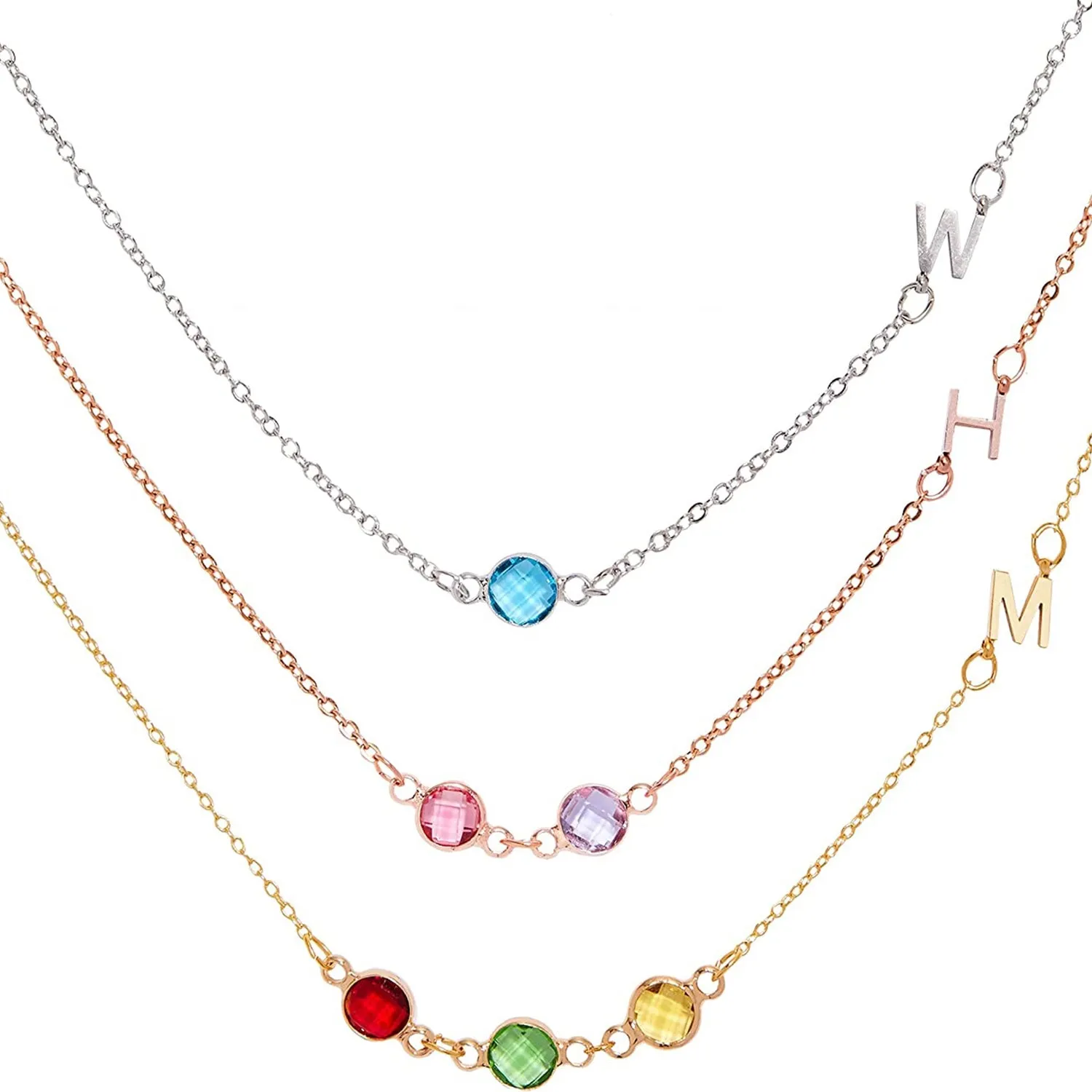 Bertha Birthstone Necklace