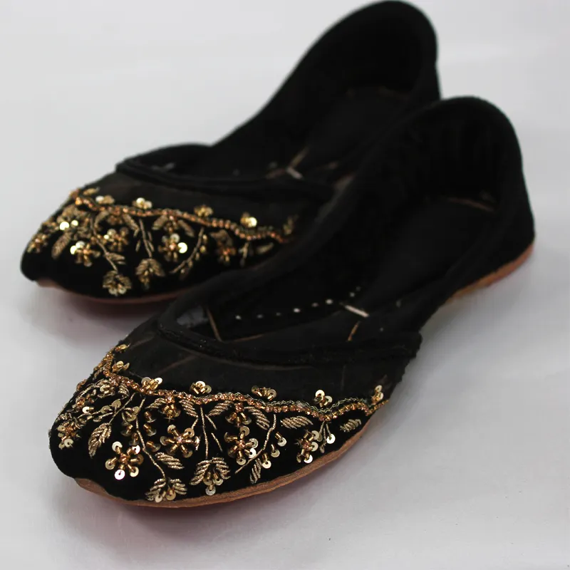 Black Fancy Khussa for women