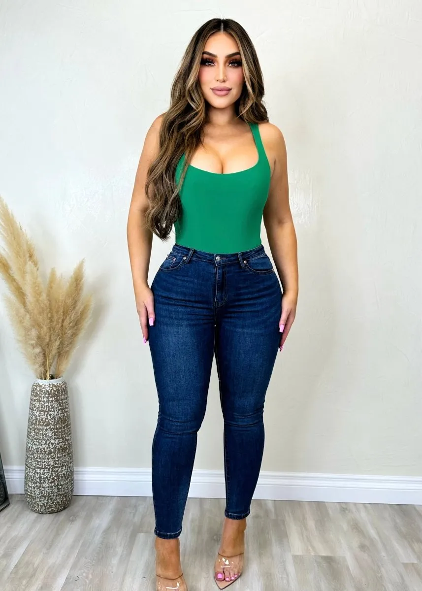 Bria Bodysuit Kelly Green