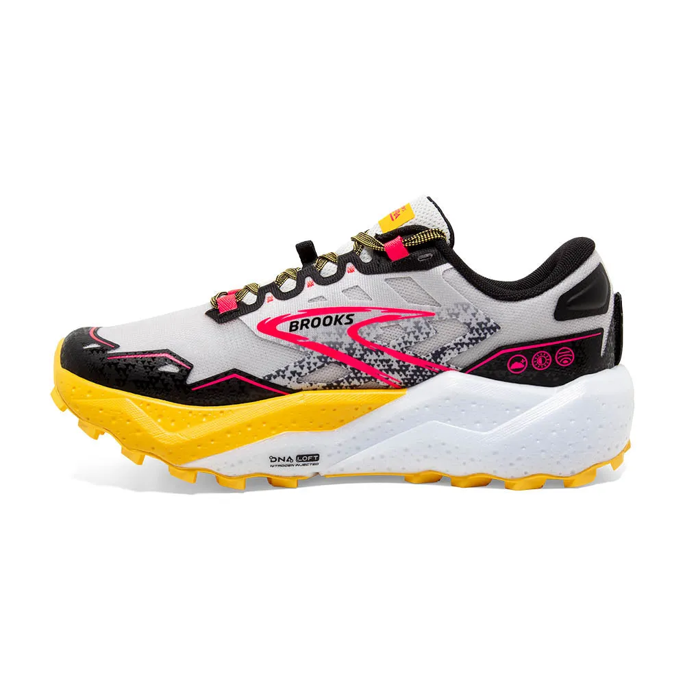 Brooks Caldera 7 (Womens) - Lunar Rock/Lemon Chrome/Black