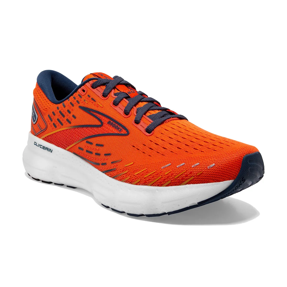 Brooks Glycerin 20 Mens | Orange/titan/flame