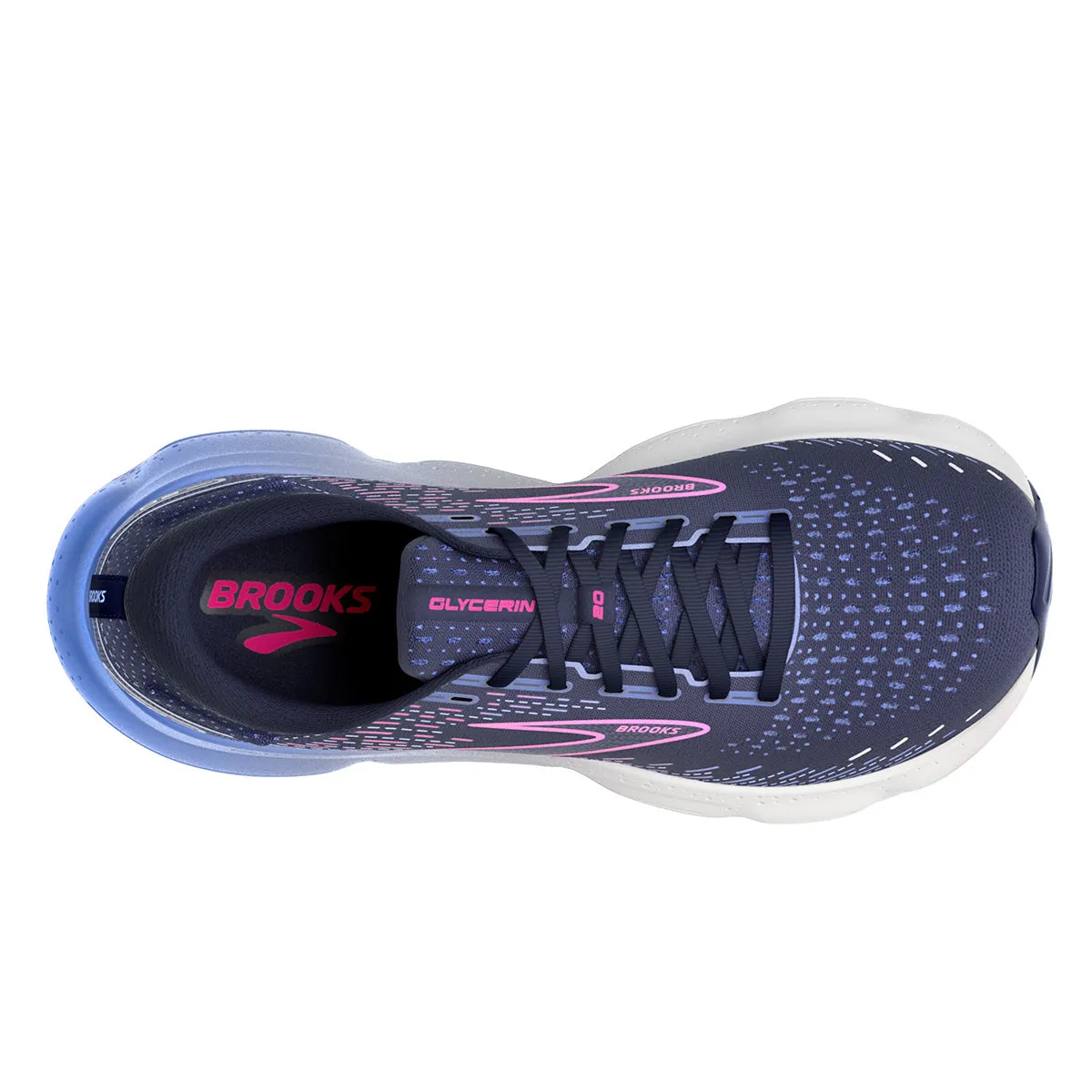 Brooks Glycerin 20 Womens | Peacoat/blue/pink