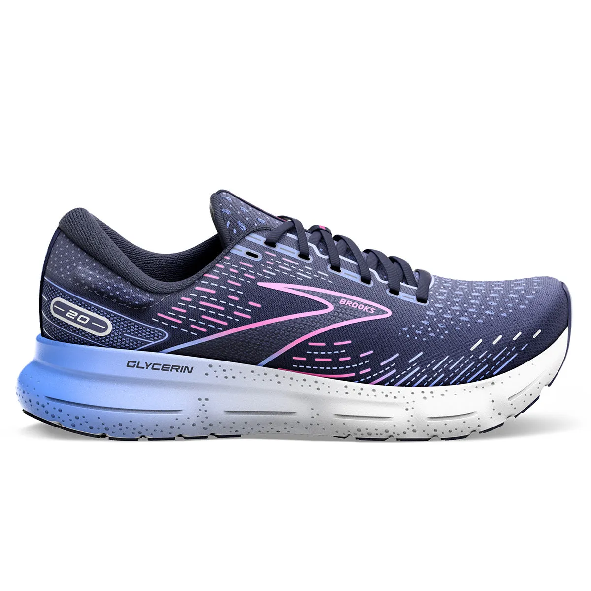 Brooks Glycerin 20 Womens | Peacoat/blue/pink