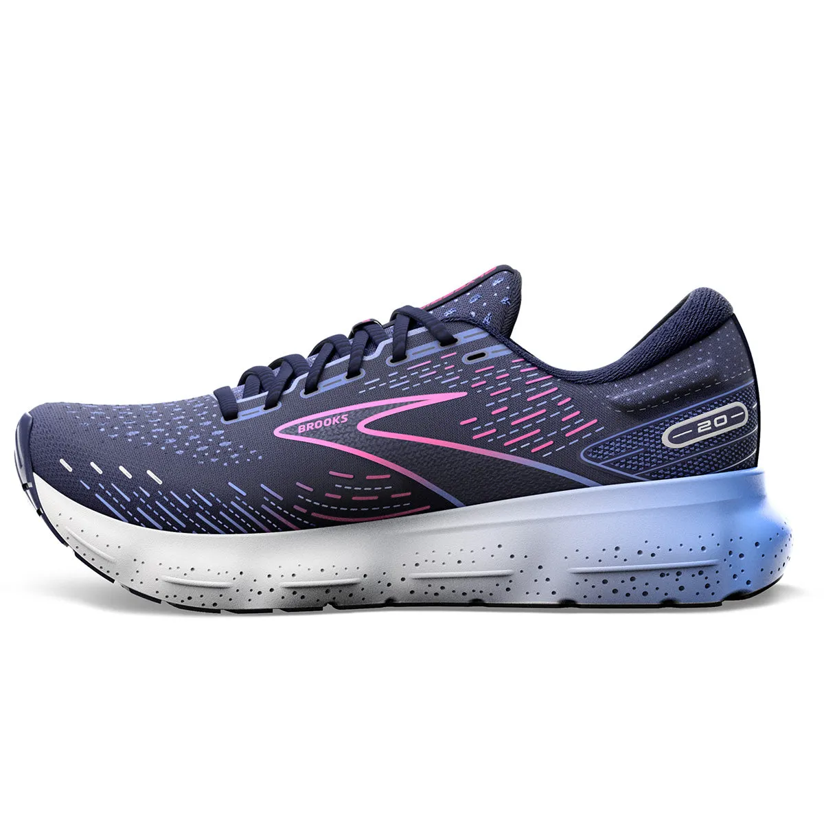 Brooks Glycerin 20 Womens | Peacoat/blue/pink