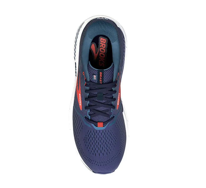 Brooks Men's Beast '20 Wide Midnight/Red