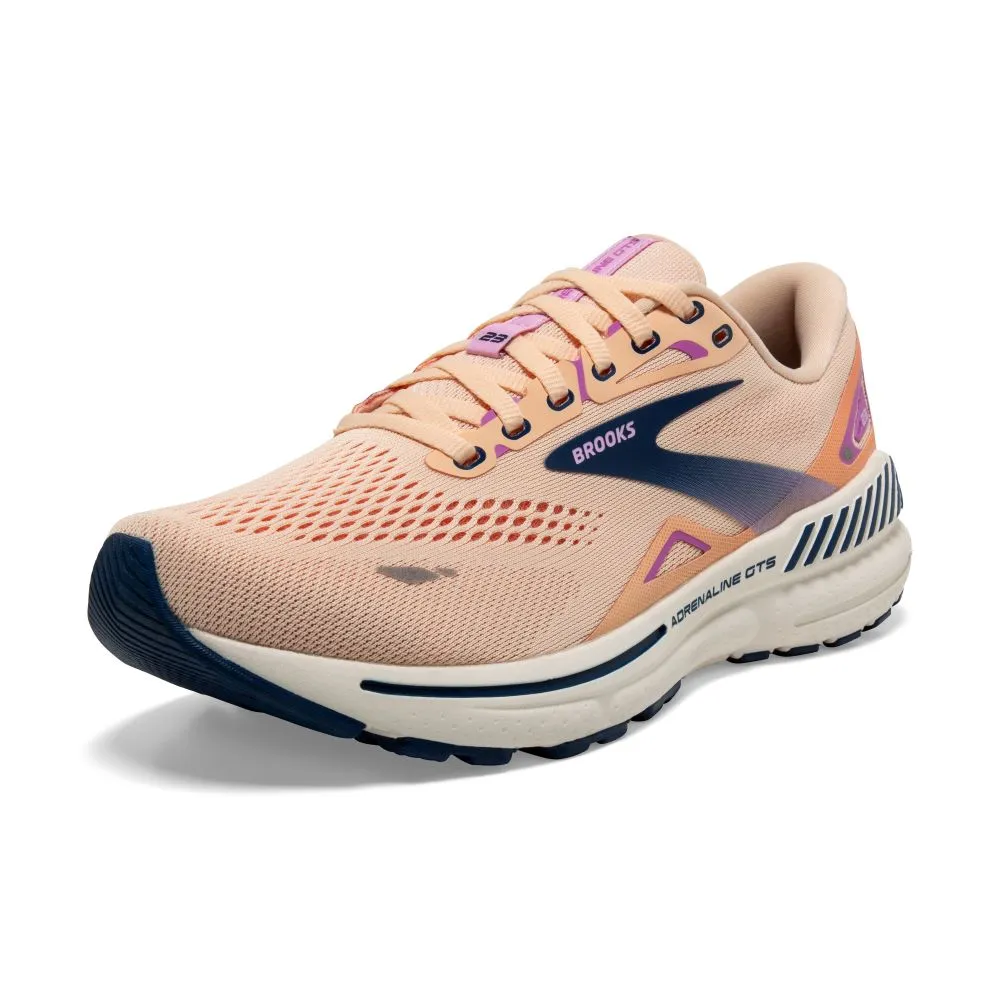 'Brooks' Women's Adrenaline GTS 23 - Apricot / Estate Blue / Orchid