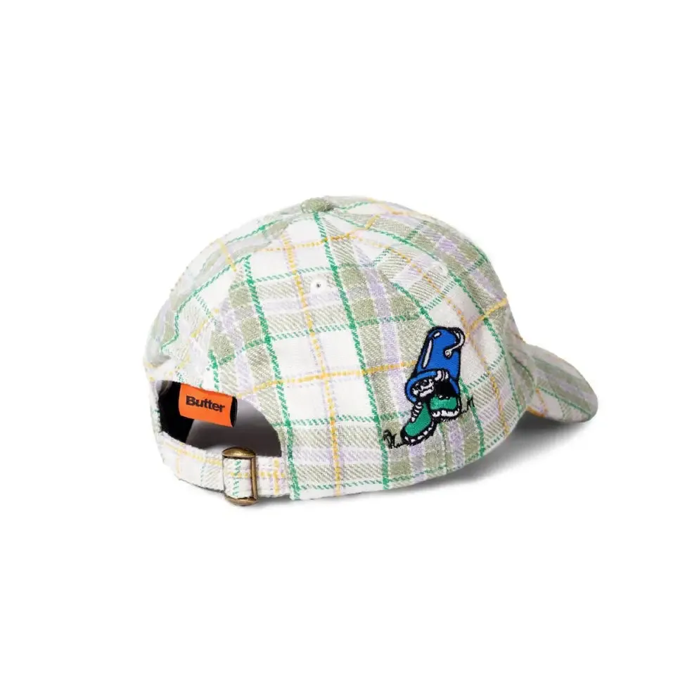 Butter Bucket Plaid 6 Panel Cap Forest