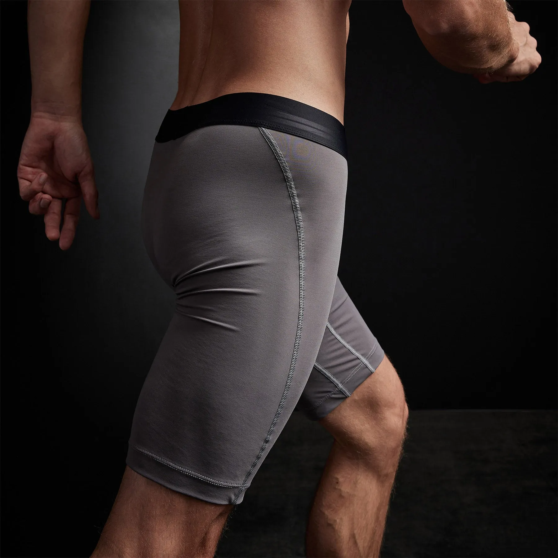 Cool Touch Sport Long Boxer - Raccoon Grey