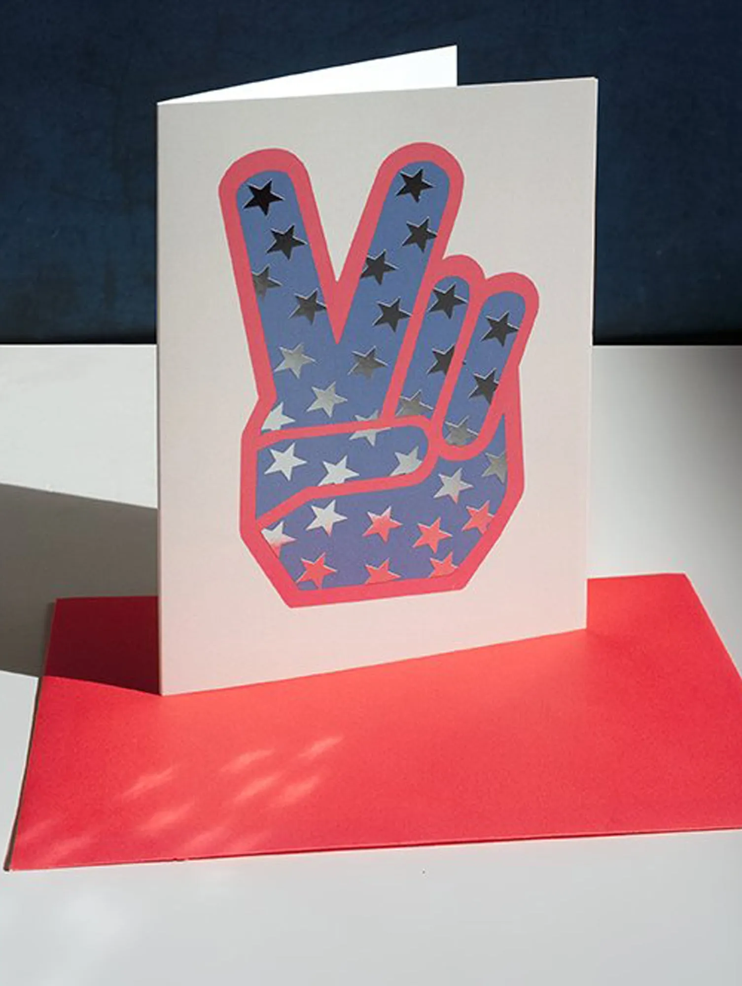 DANDY STAR PEACE SIGN GREETING CARD