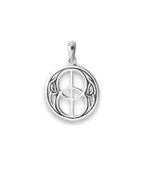 Double Peace Sign Celtic Pendant