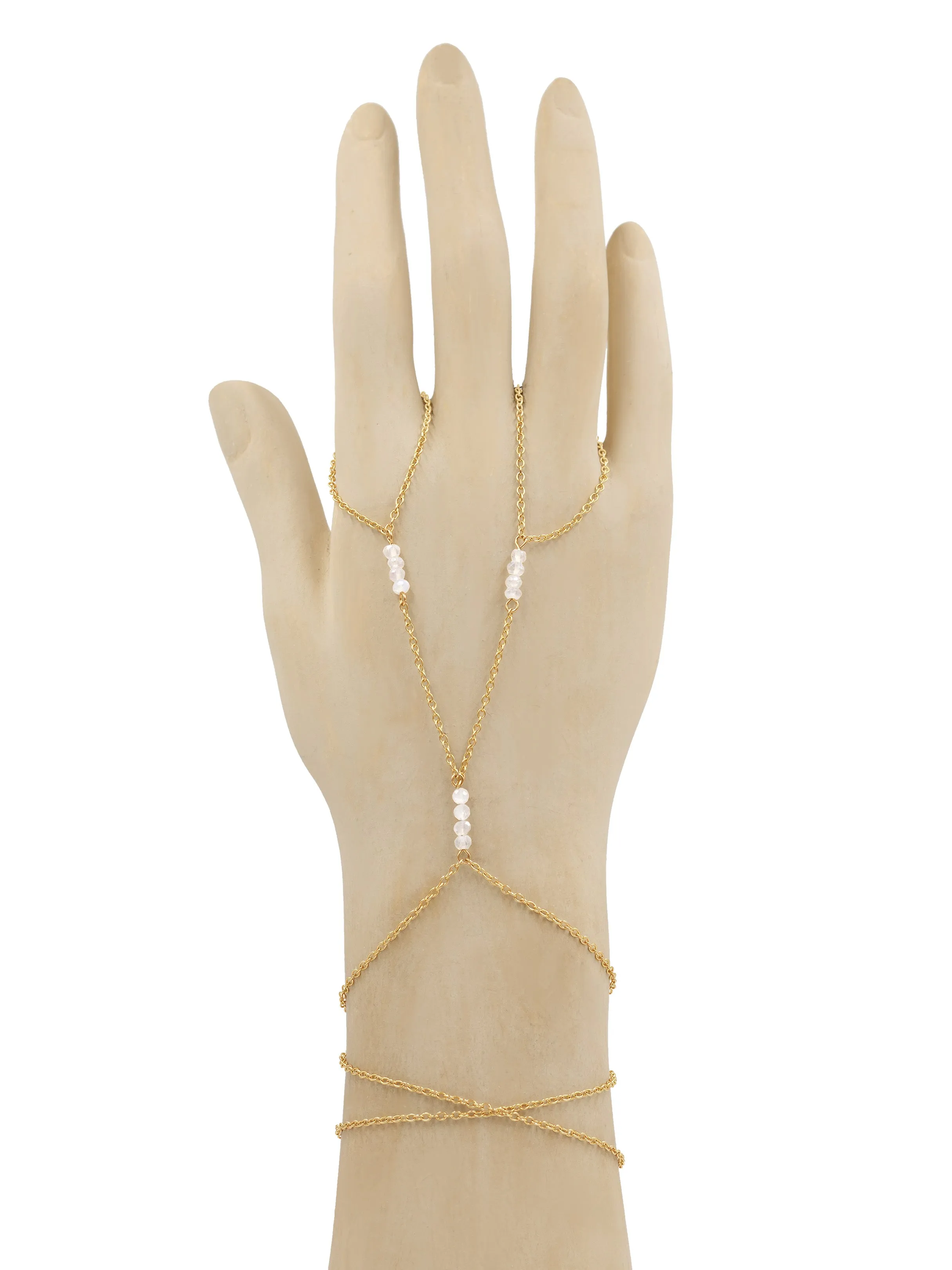 Double Simplicity Pearl Hand Chain