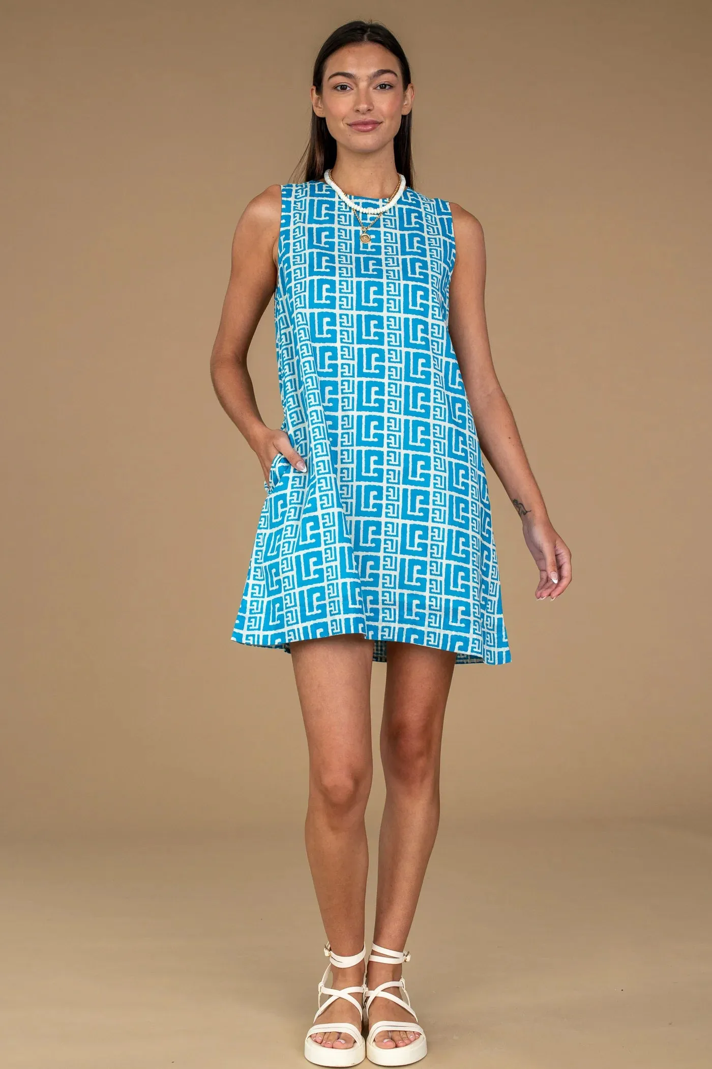 Ellie Dress | Greek Key