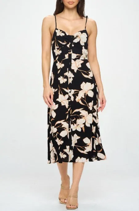 Floral Print Midi Dress