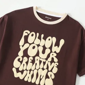 Follow Your Creative Whims Boxy Tee