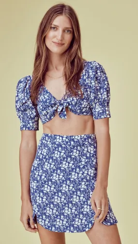 For Love and Lemons Zamira Floral Crop Top