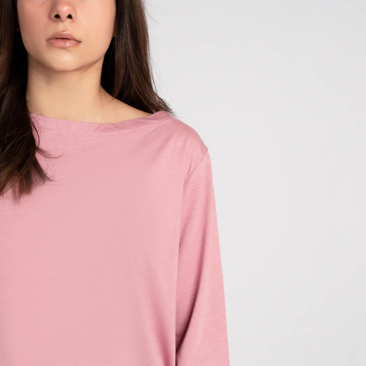 Full Sleeve Boat Neck T Shirt - HSSW1230001