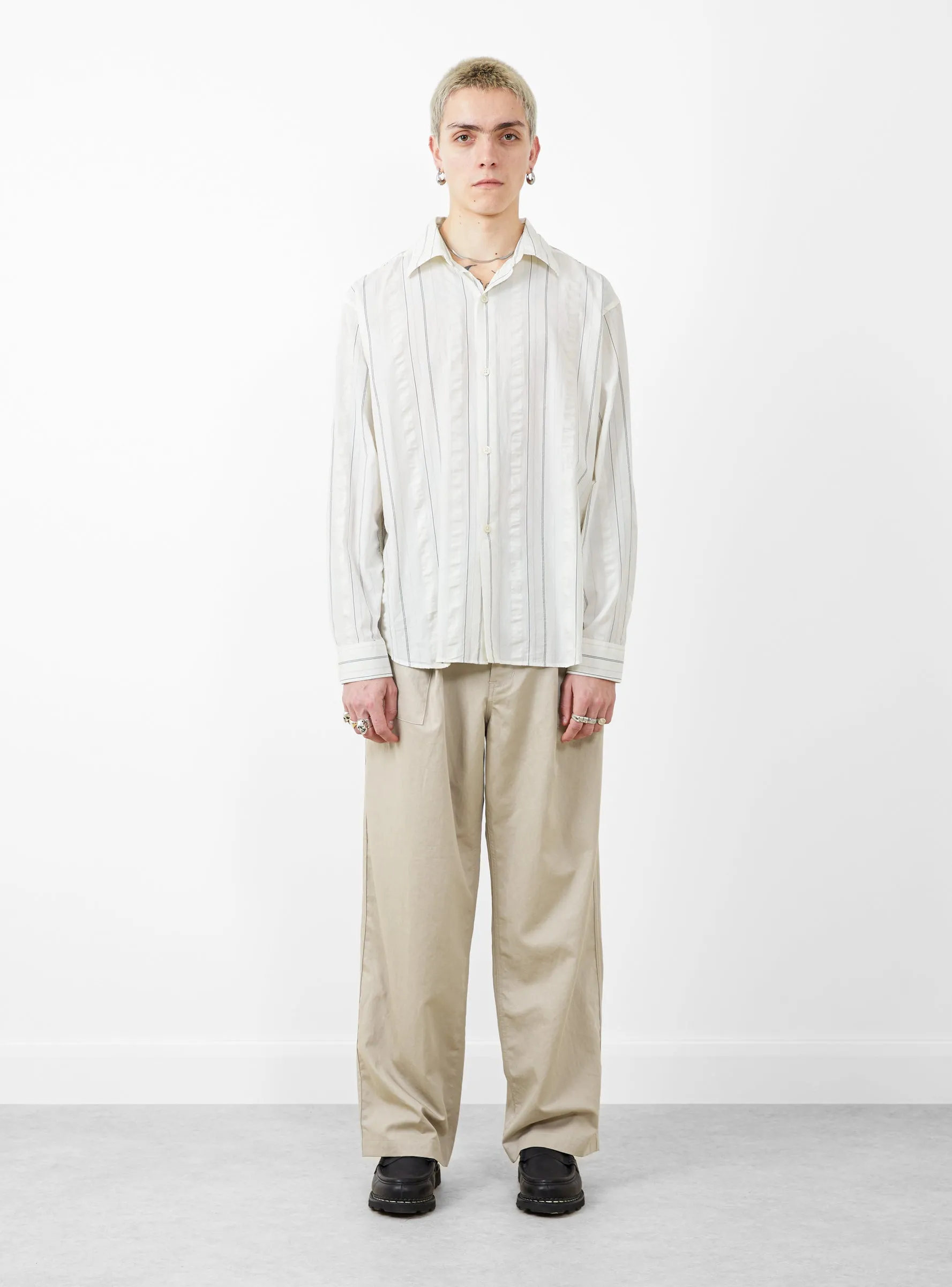 Generous Shirt White Stripe