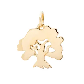 James Avery Retired 14K Yellow Gold Oak Tree Pendant