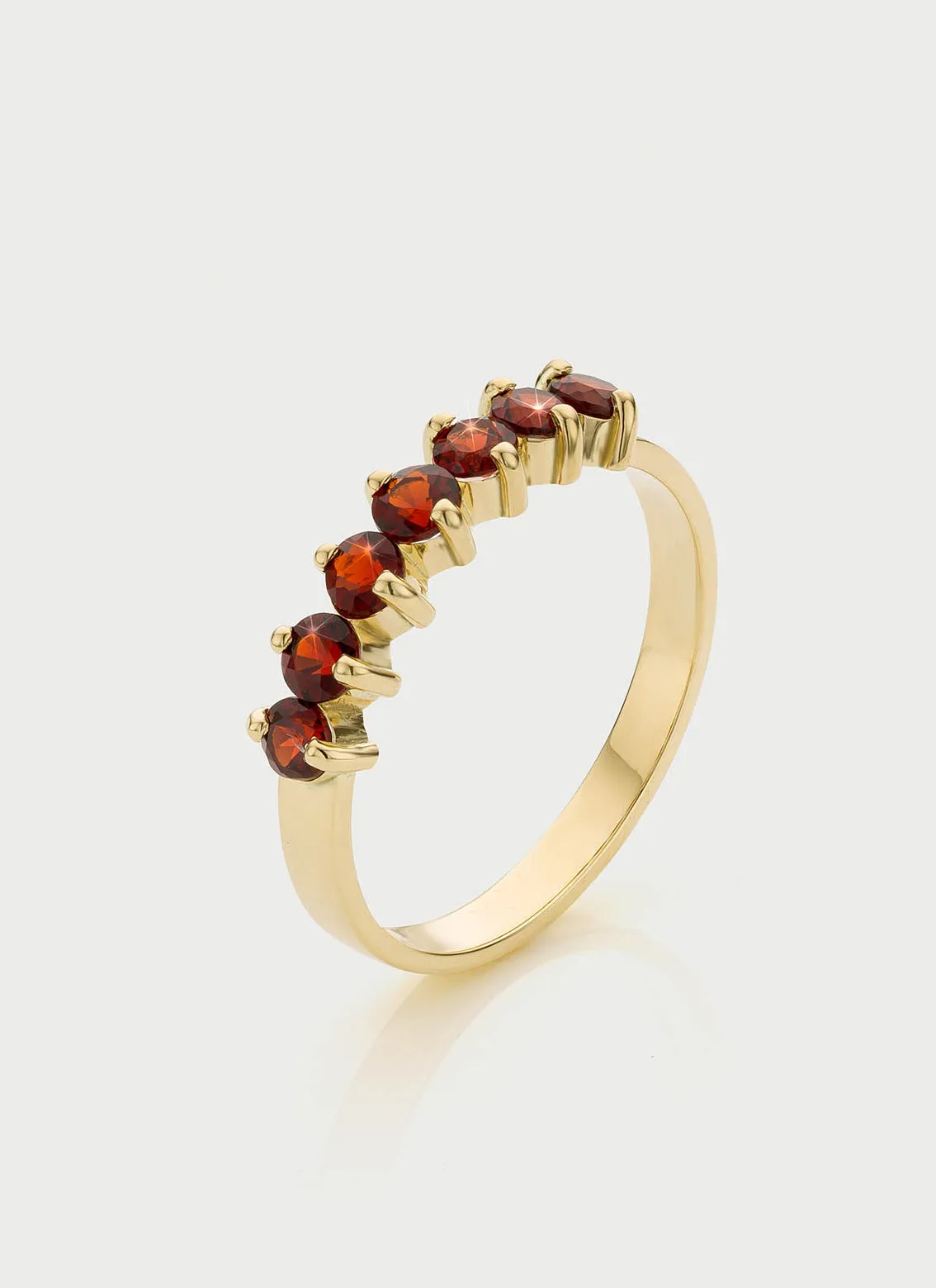 James garnet ring 14k gold