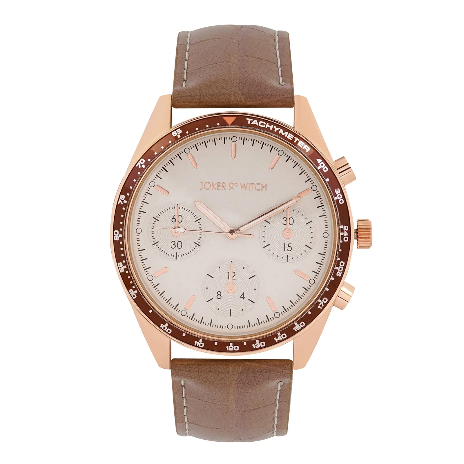 Legolas Rosegold Croc Strap Watch