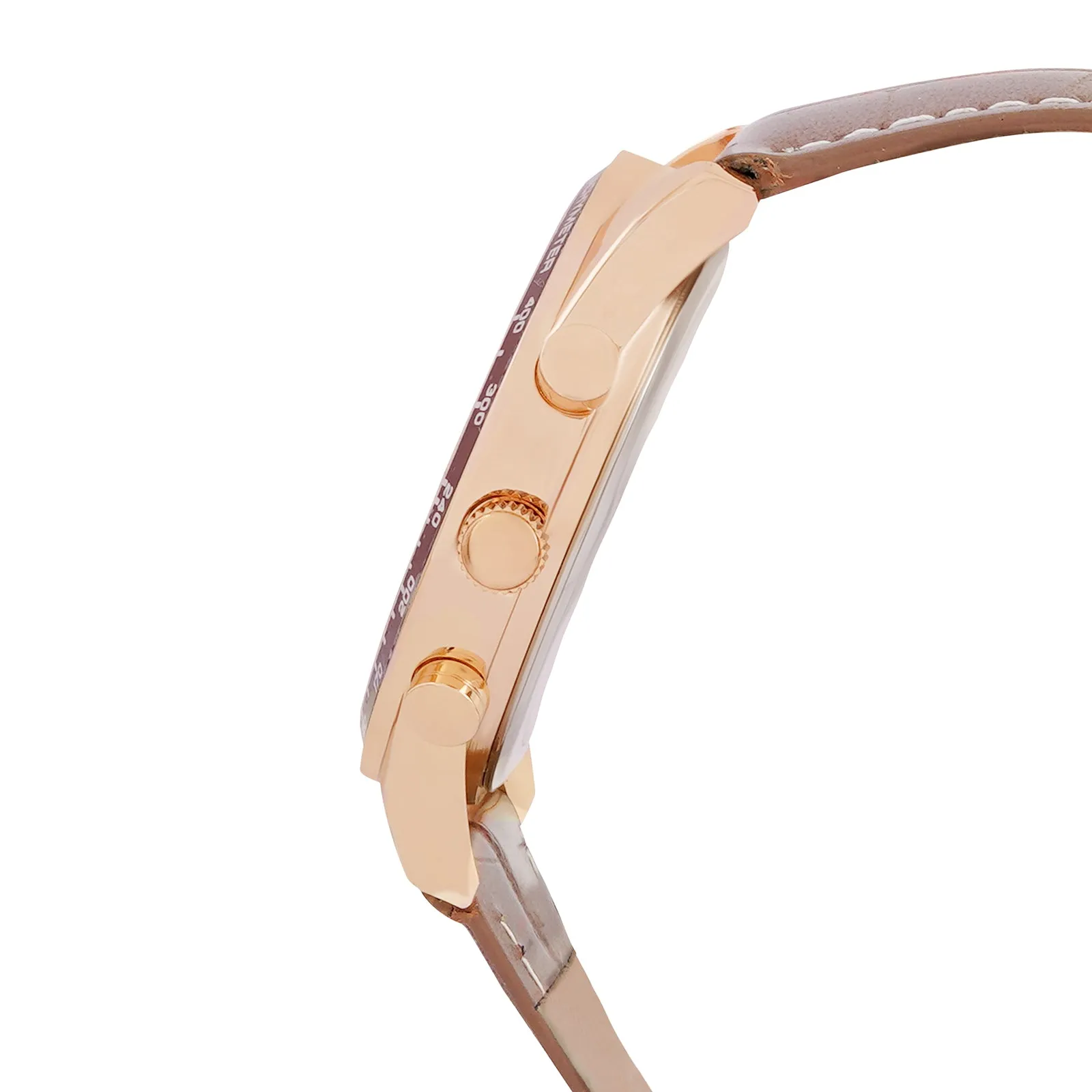 Legolas Rosegold Croc Strap Watch