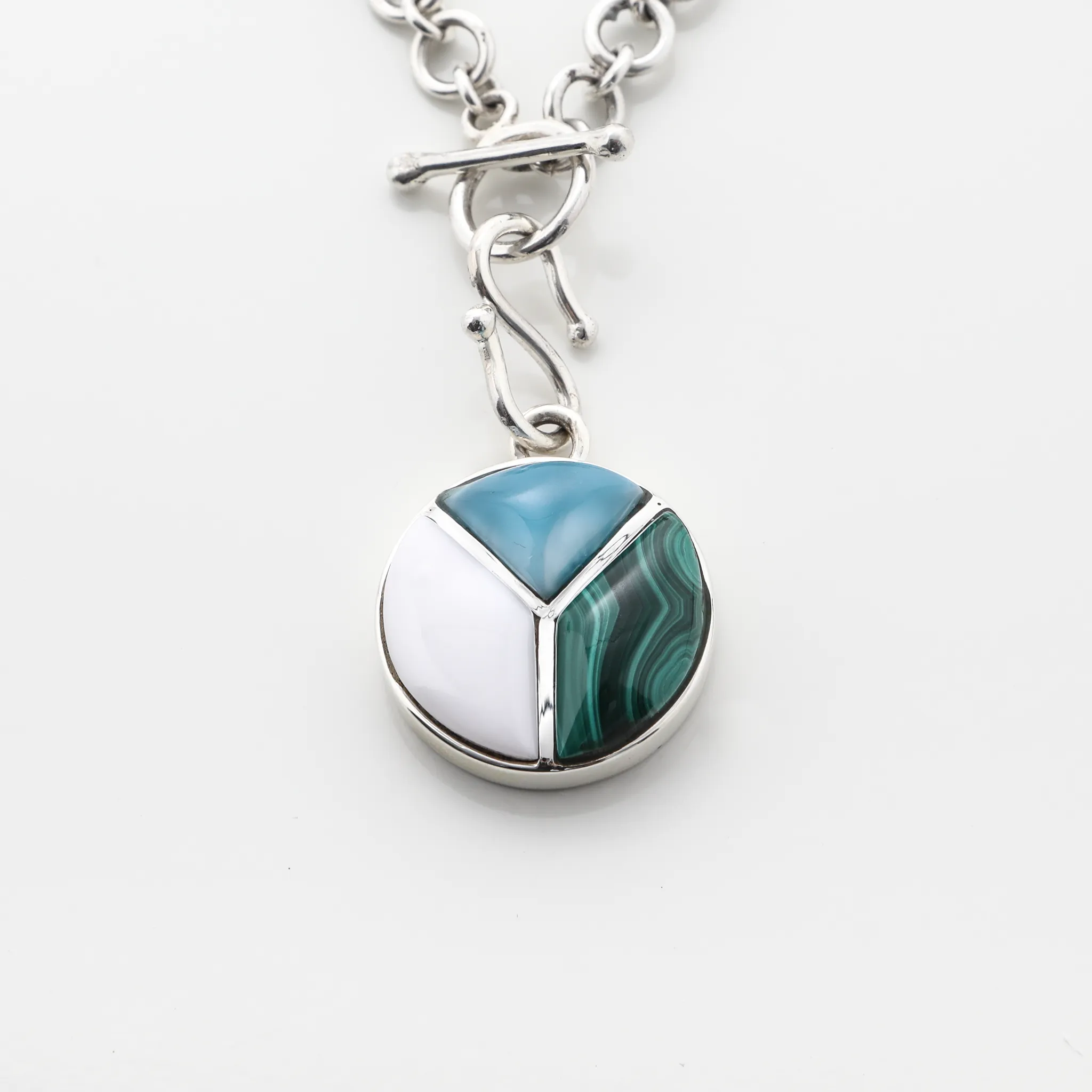 Malachite Peace Charm