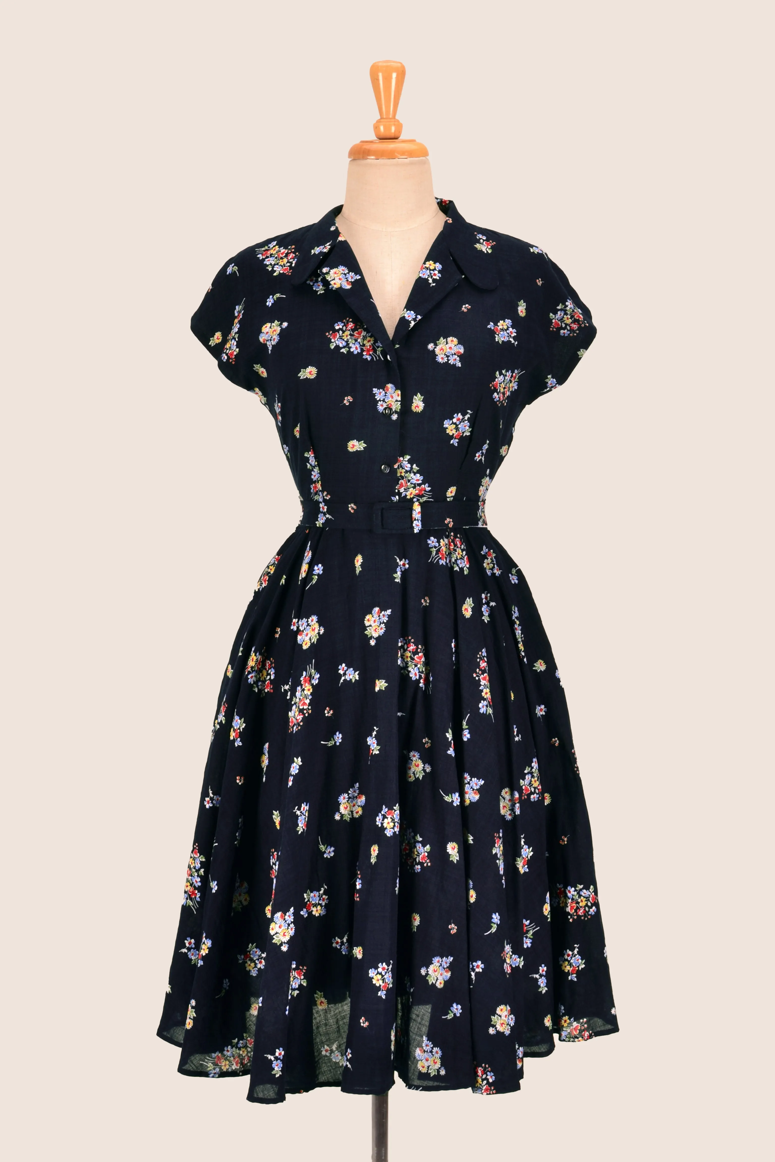 Manette Navy Floral Dress