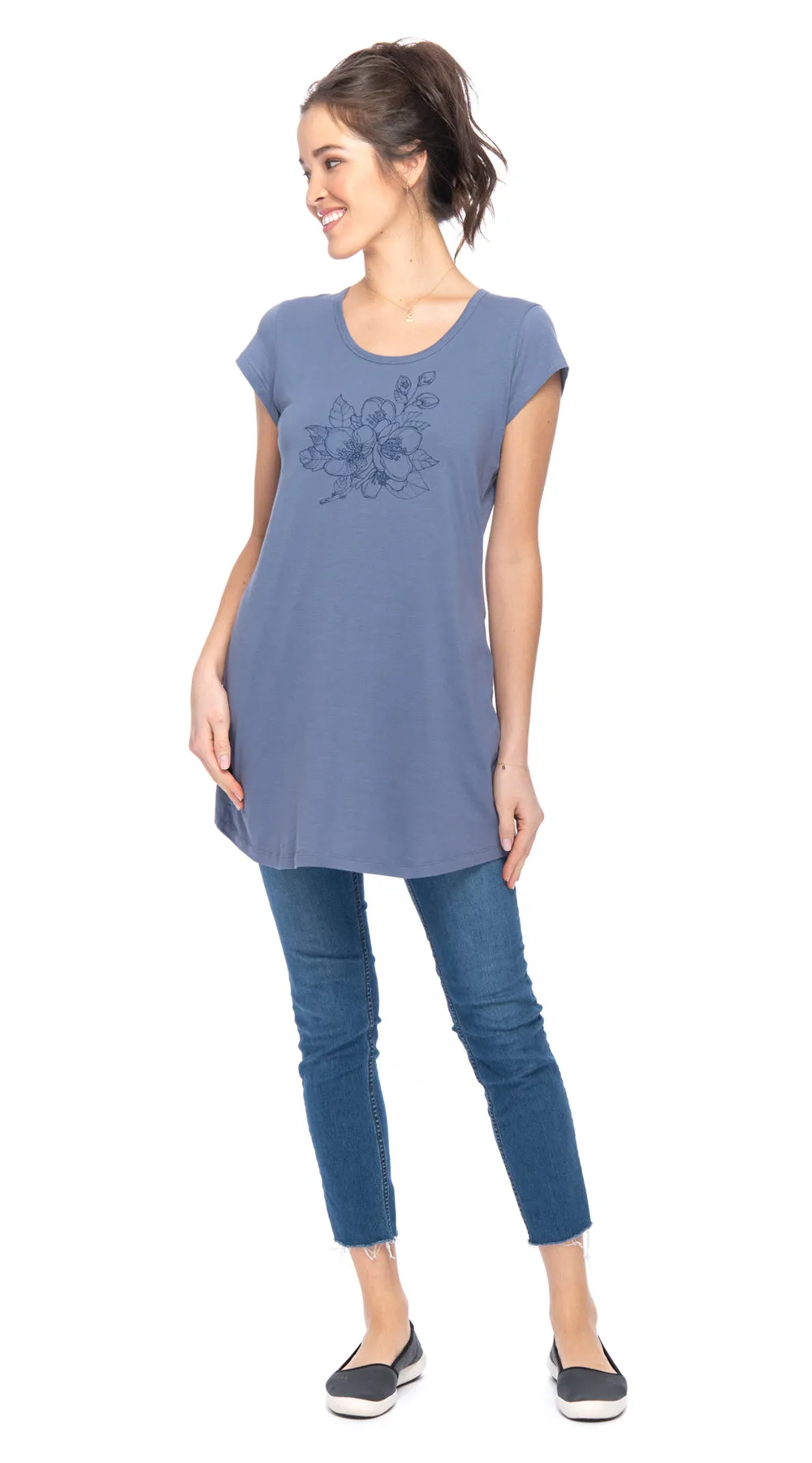 Meera Tunic - infinity blossom - org.cotton