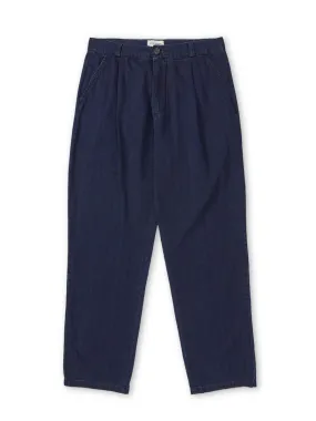 Morton Pleated Trousers Faye Indigo Blue