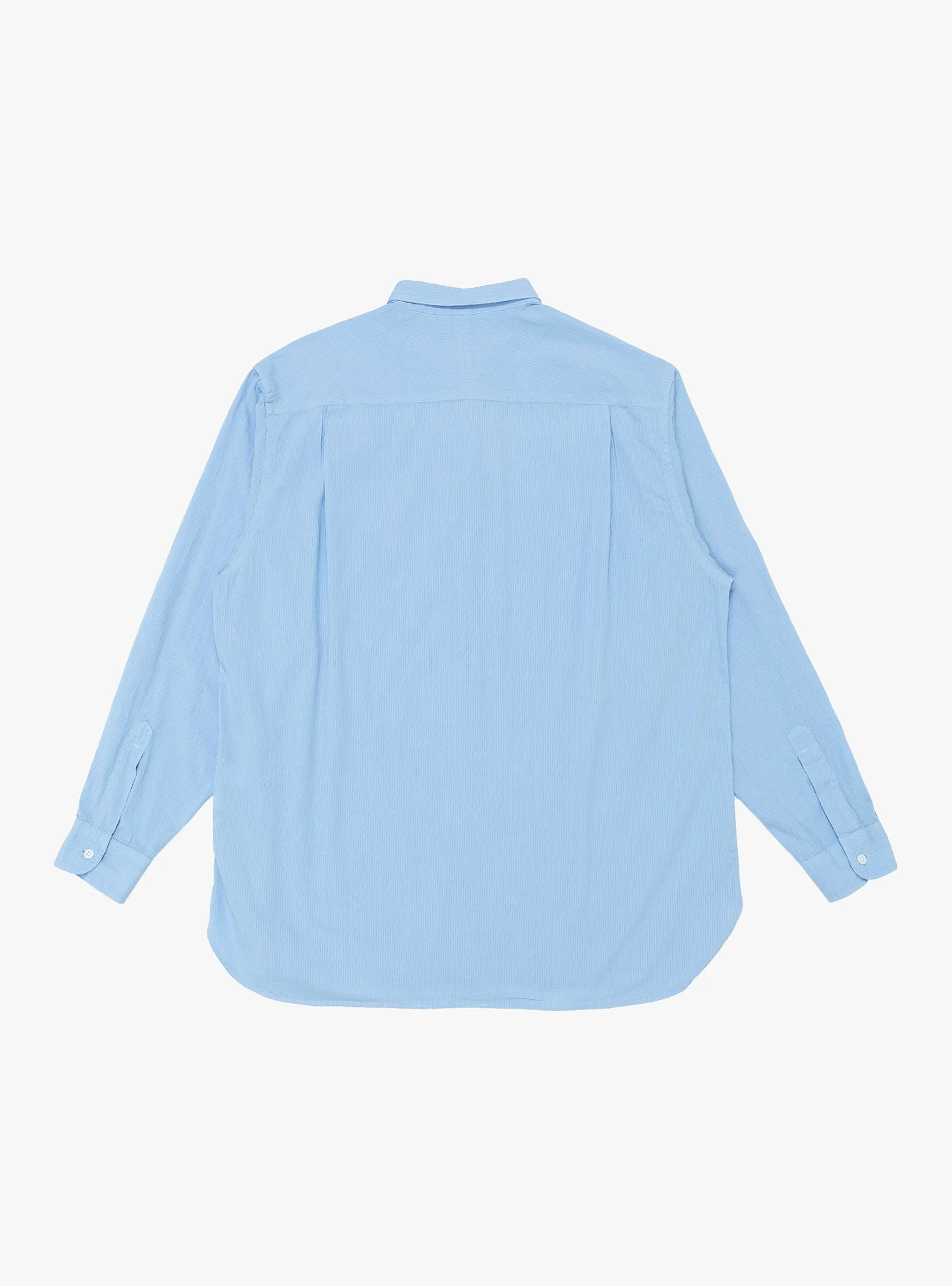 Narrow Collar Shirt Sax Blue