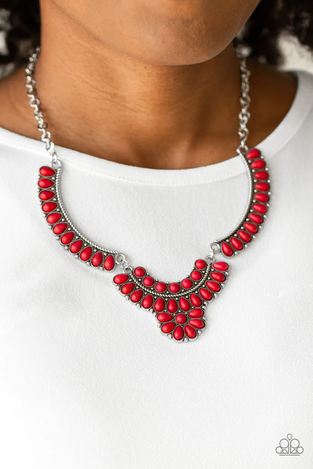 Omega Oasis - Red Paparazzi Necklace