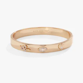 Pavé Evil Eye Hinge Bangle Bracelet