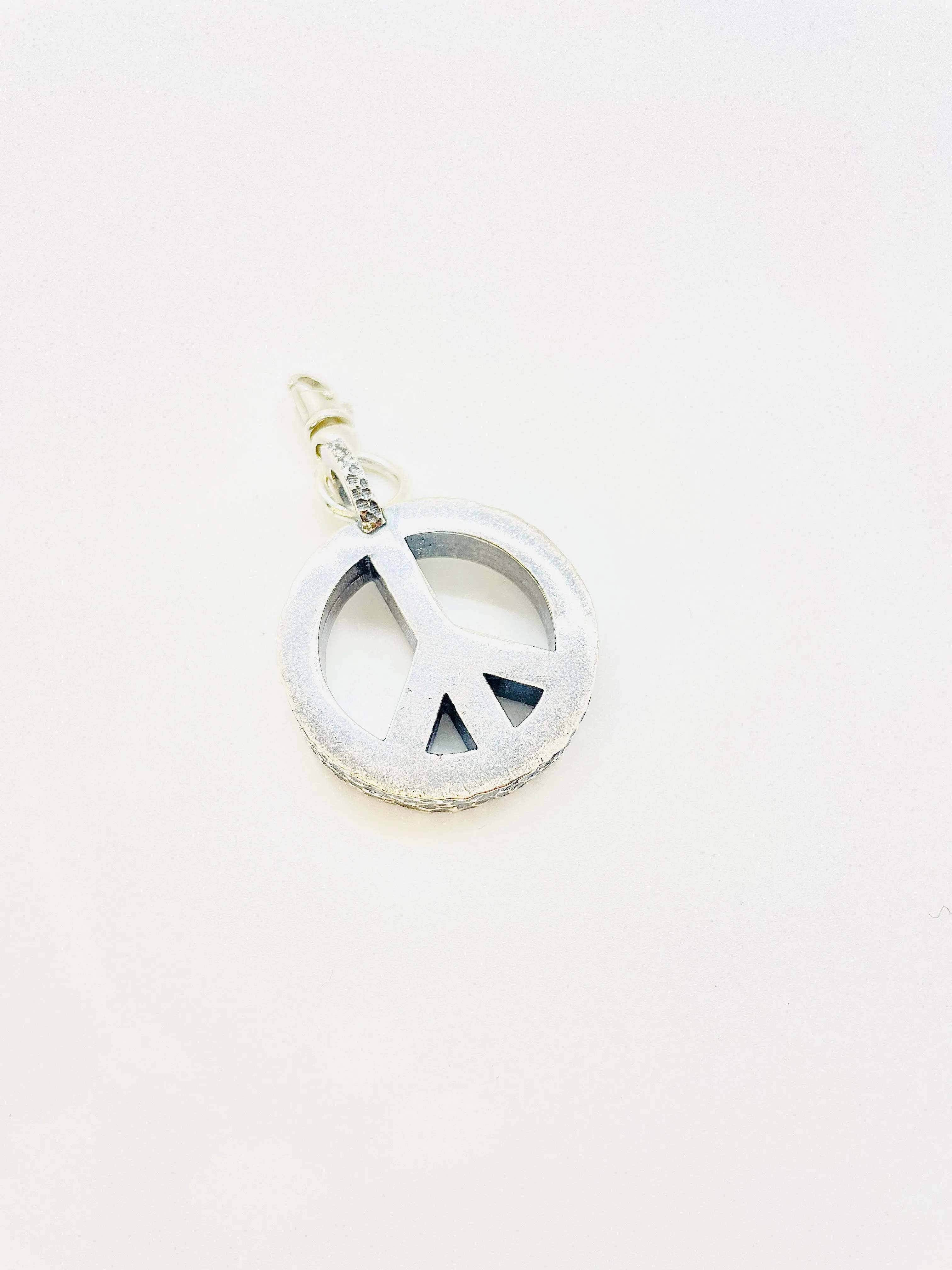 Peace Necklace with Sterling silver chain