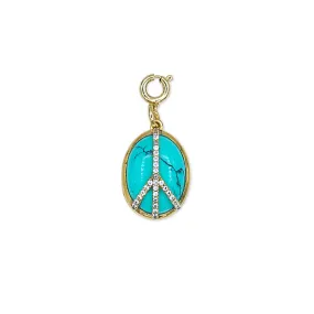 Peace Turquoise Charm