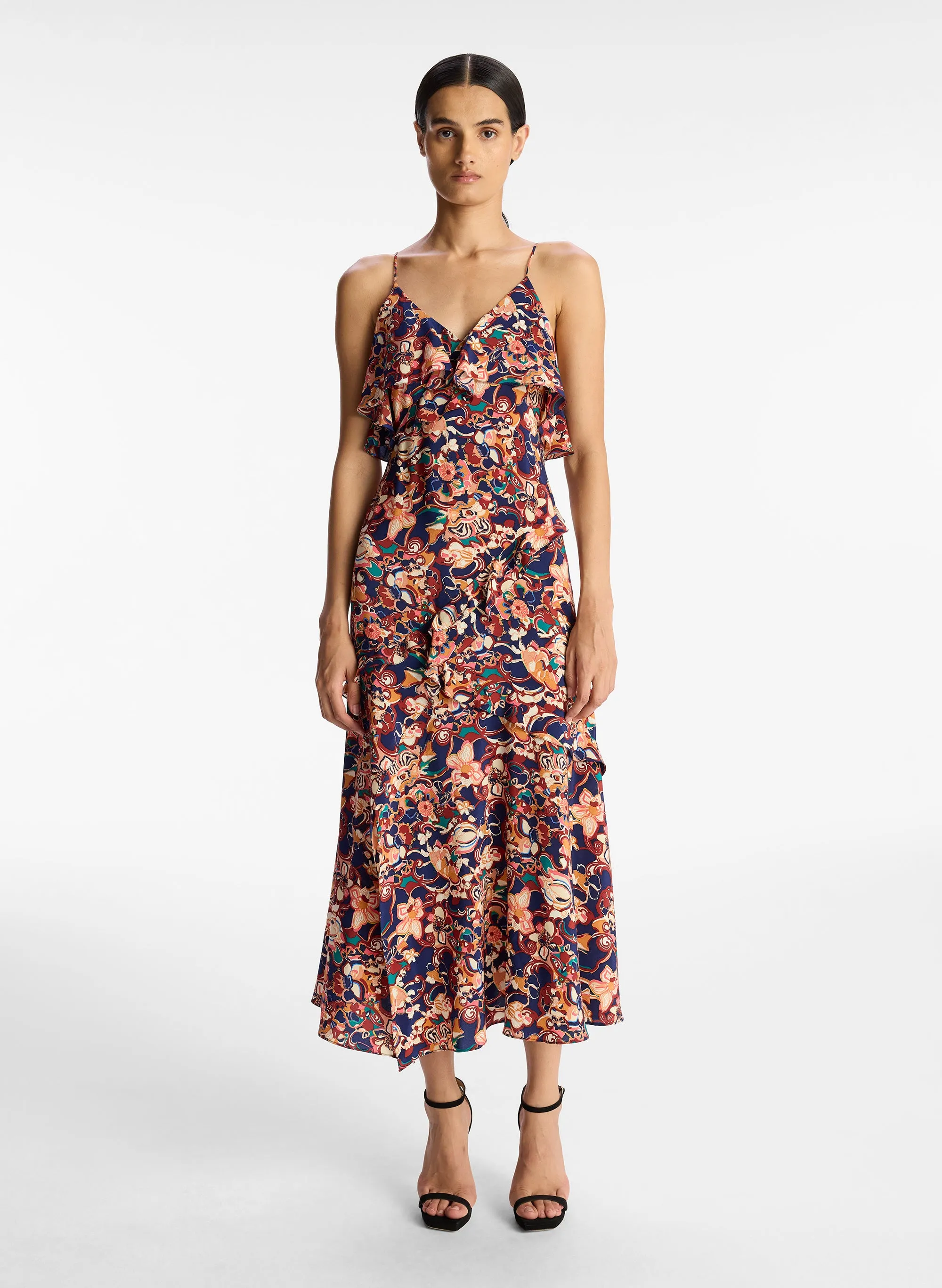 Penelope Silk Midi Dress